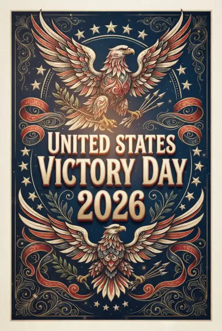 United States Victory Day 2026 Patriotic Poster - Free United States Victory Day 2026 Download