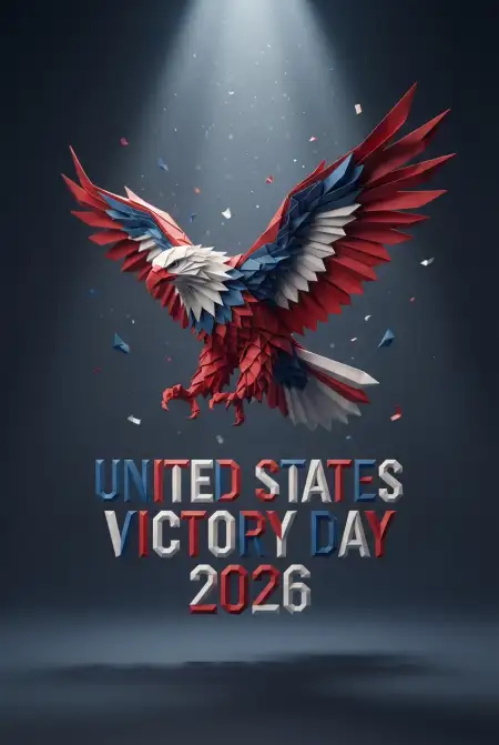 United States Victory Day 2026 Red White Blue Background - Free United States Victory Day 2026 Download