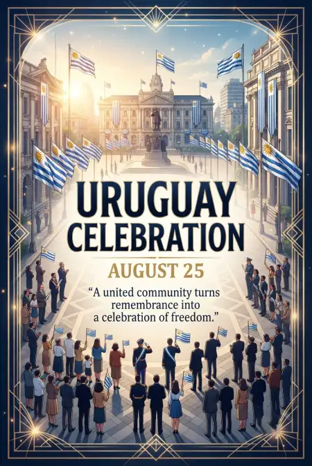 Uruguay Civic Celebration - Free Uruguay Independence Day 2026 Download