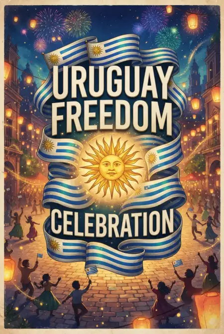 Uruguay Freedom Anniversary - Free Uruguay Independence Day 2026 Download