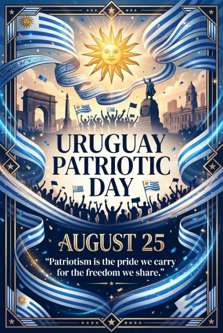 Uruguay Patriotic Day - Free Uruguay Independence Day 2026 Download