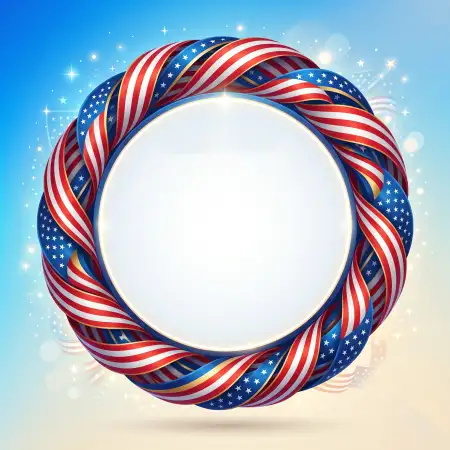 Usa Flag Background With Red White And Blue Color Theme - Free Usa Flag Download