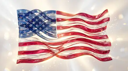 Usa Flag Digital Artwork For Patriotic Greeting Cards - Free Usa Flag Download