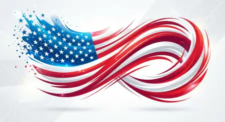 Usa Flag Marketing Banner Background For Business Promotions And Social Media Advertising - Free Usa Flag Download