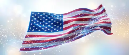 Usa Flag Patriotic Banner Template For Independence Day Social Media Graphics - Free Usa Flag Download