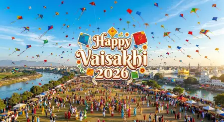 Vaisakhi 2026 Festival Wishes Messages - Free Happy Vaisakhi 2026 Download