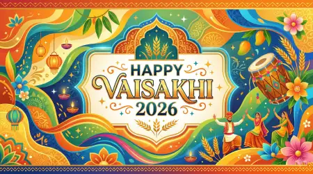 Vaisakhi 2026 Wishes Banner Text - Free Happy Vaisakhi 2026 Download