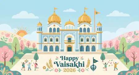 Vaisakhi 2026 Wishes For Gurudwara - Free Happy Vaisakhi 2026 Download