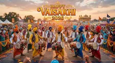 Vaisakhi 2026 Wishes For Reels Captions - Free Happy Vaisakhi 2026 Download