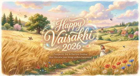 Vaisakhi 2026 Wishes Two Line Messages - Free Happy Vaisakhi 2026 Download