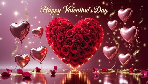 valentine day background in abstract designs