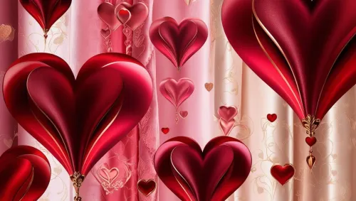 valentine day backgrounds with red and pink gradient colors