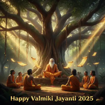 Valmiki Jayanti 2025 Banner Design Free Psd - Free Happy Valmiki Jayanti 2025 Download