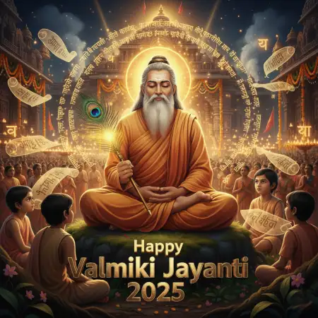 Valmiki Jayanti 2025 Rangoli Design Ideas - Free Happy Valmiki Jayanti 2025 Download