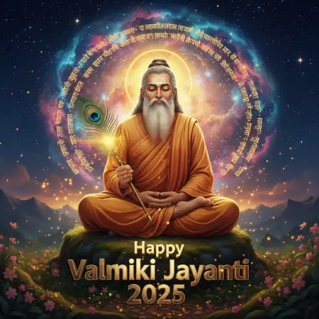 Valmiki Jayanti 2025 Special Speech In English - Free Happy Valmiki Jayanti 2025 Download