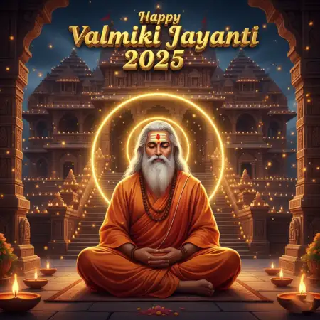 Valmiki Jayanti 2025 Wishes For Social Media - Free Happy Valmiki Jayanti 2025 Download
