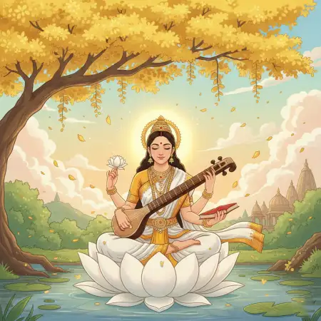 Free Vasant Panchami Background Digital Art Background Download