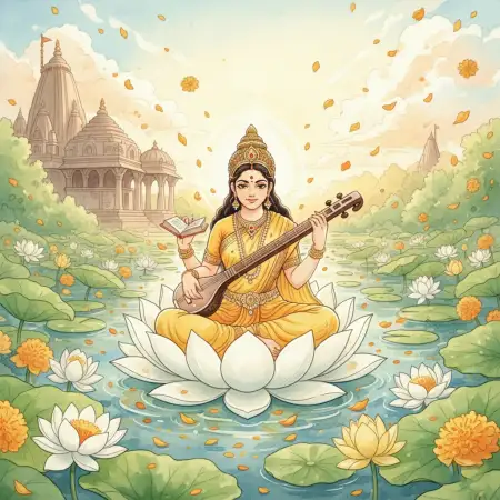 Free Vasant Panchami Background Greeting Card Background Download