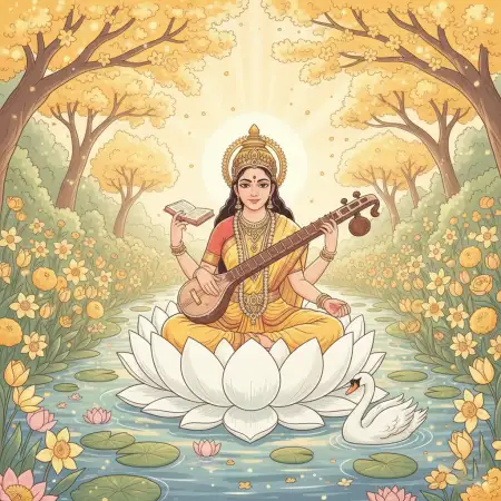 Free Vasant Panchami Background Indian Art Background Download
