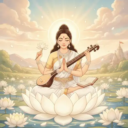 Free Vasant Panchami Background Learning Theme Background Download