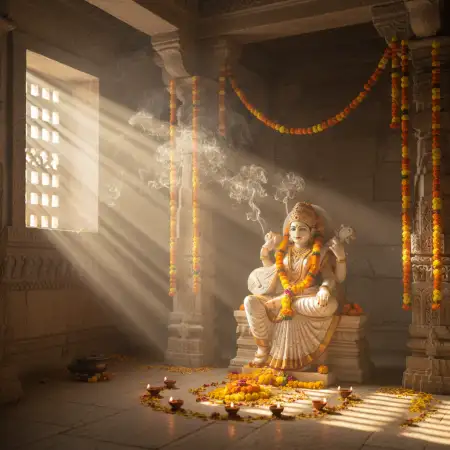 Free Vasant Panchami Background Temple Theme Background Download