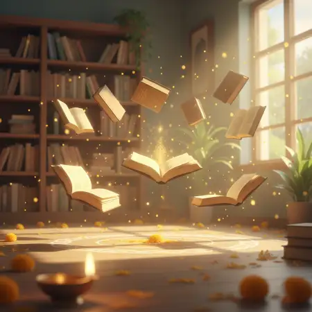 Free Vasant Panchami Background With Books Background Download