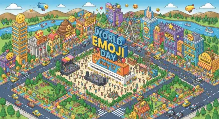 Vector World Emoji Day Poster - Free World Emoji Day Poster 2026 Download