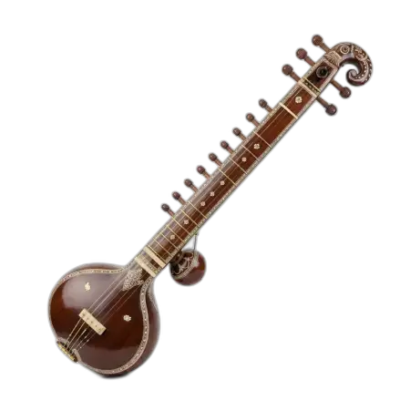Veena Instrument Png Without Background - Free Veena Png Download