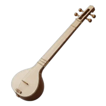 Veena Png Minimalist Design - Free Veena Png Download