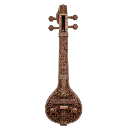 Veena Png Realistic Wooden Texture - Free Veena Png Download