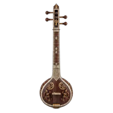 Veena Png Vintage Style - Free Veena Png Download