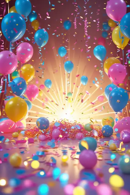 Vertical Birthday Background For Reels - Free Background Download