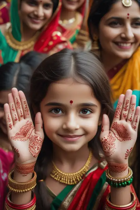 Very Easy Mehndi Design For Teej Function - Free Teej Mehndi Design Download