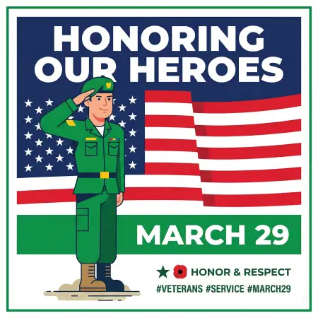 Vietnam Veterans Appreciation Messages - Free United States National Vietnam War Veterans Day Download