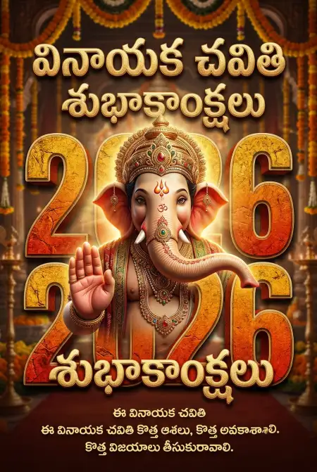 vinayaka chavithi 2026 wishes in telugu