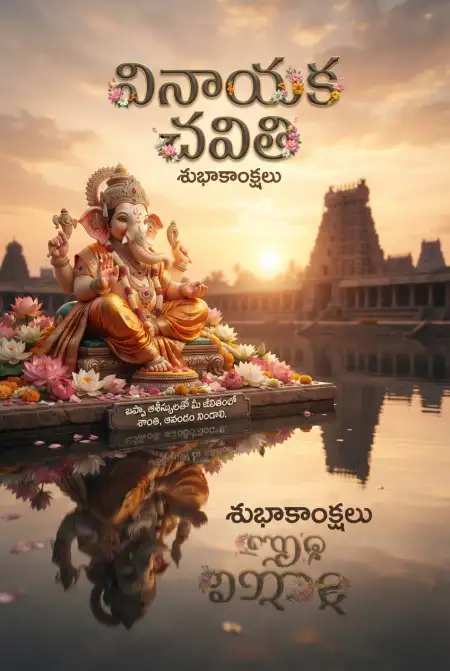 vinayaka chavithi greeting card telugu