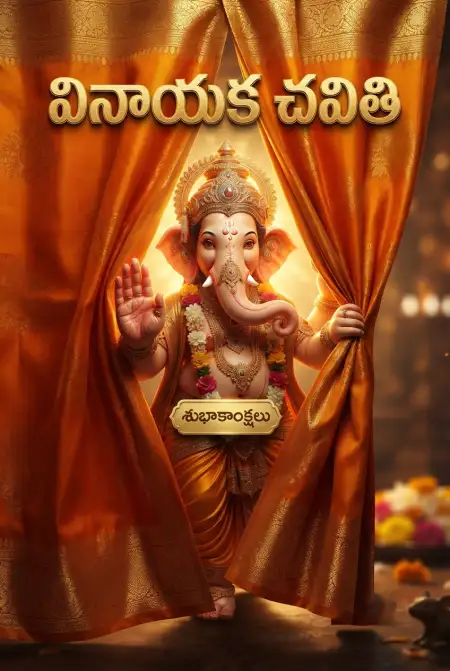vinayaka chavithi poster design telugu