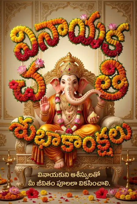 vinayaka chavithi whatsapp wishes images telugu