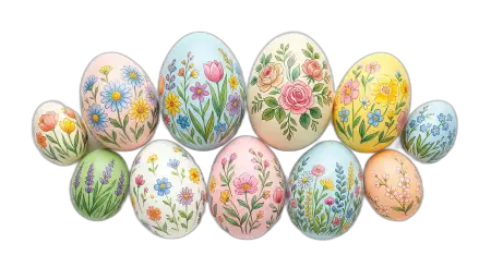 Vintage Easter Eggs Png Clipart - Free Easter Eggs Png Download