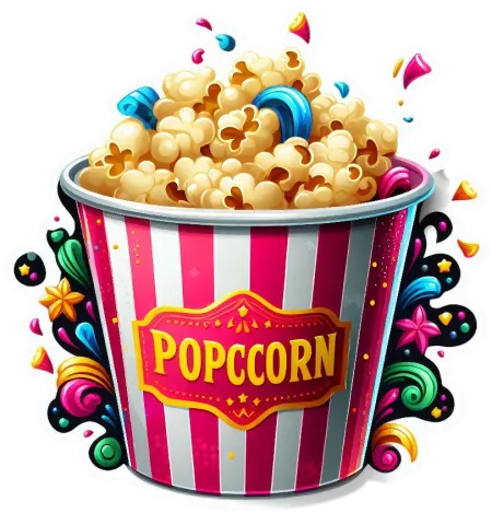 vintage popcorn bucket png transparent background