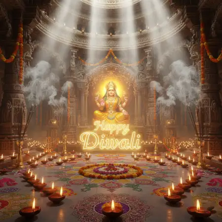 Vintage Style Happy Diwali Greetings 2025 Poster Design - Free Happy Diwali Greetings 2025 Download