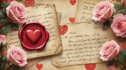 vintage valentine day background for cards