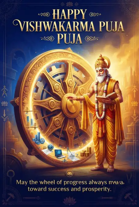 vishwakarma puja facebook post wishes 2026 - Happy Vishwakarma Puja Wishes 2026