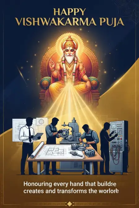 vishwakarma puja social media post 2026 2