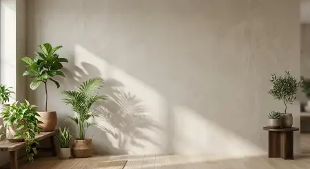 Wall Background With Plants - Free Wall Background Download