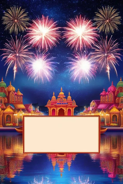 warm-toned happy diwali 2024 background for web pages