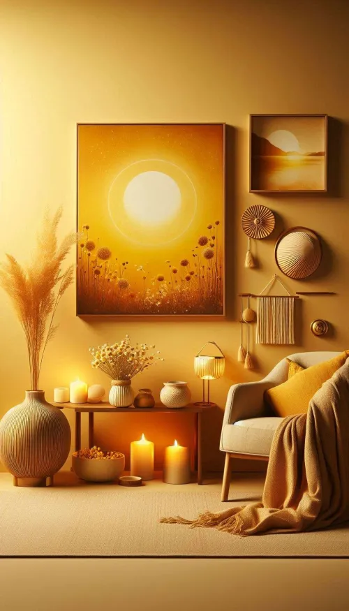 warm yellow background images for home decor inspiration