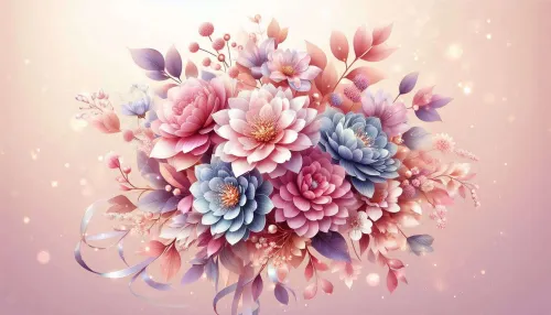 watercolor beautiful flower background