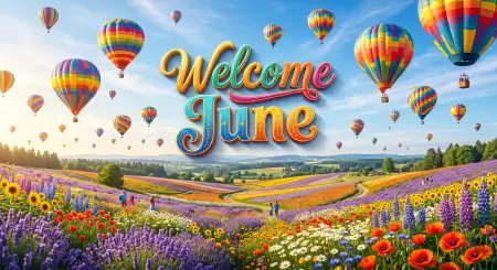 Welcome June Artistic Background Images - Free Welcome June Download