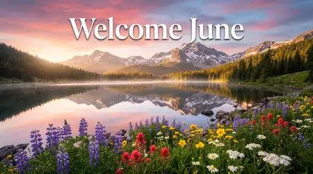 Welcome June Header Background Image - Free Welcome June Download